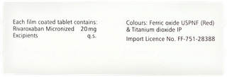 Xarelto 20mg Tablet 14