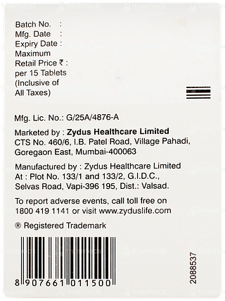 Vinglyn M 500 Tablet 15