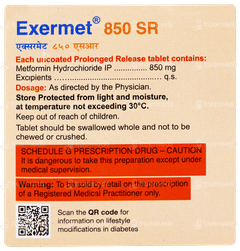 Exermet 850 Sr Tablet 15
