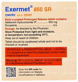 Exermet 850 Sr Tablet 15