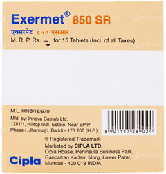 Exermet 850 Sr Tablet 15