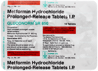 Gluconorm Sr 850 Tablet 10