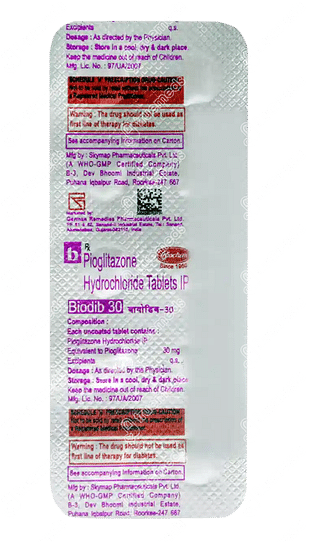 Biodib 30 MG Tablet 10