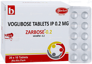 Zarbose 0.2 Tablet 10