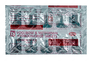 Zarbose M 500/0.3 MG Tablet 10