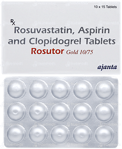 Rosutor Gold 10/75 Tablet 15 Rosutor Gold 10/75 Tablet 15