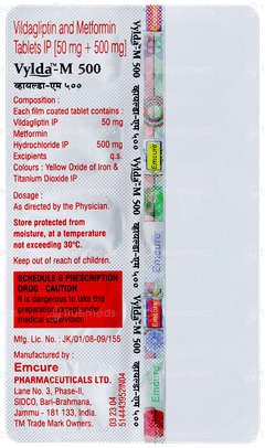 Vylda M 500 Tablet 10