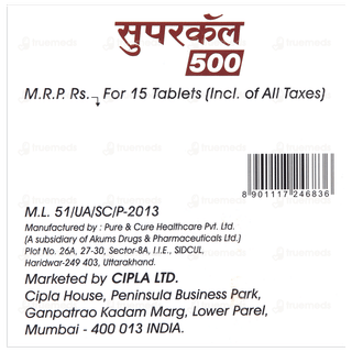 Supercal 500 Tablet 15