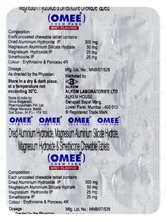 Omee Mint Flavour Chewable Tablet 12