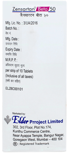 Zensartan Beta 50 Tablet 10