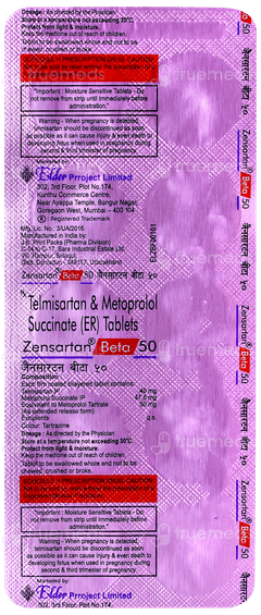 Zensartan Beta 50 Tablet 10