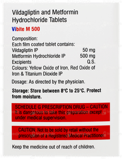 Vibite M 500 Tablet 15 Vibite M 500 Tablet 15