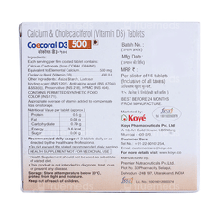 Coecoral D3 500 Tablet 15