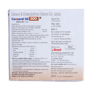 Coecoral D3 500 Tablet 15