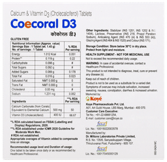 Coecoral D3 500 Tablet 15
