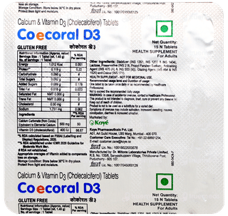 Coecoral D3 500 Tablet 15