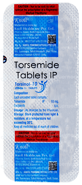 Torsinol 10 Tablet 10