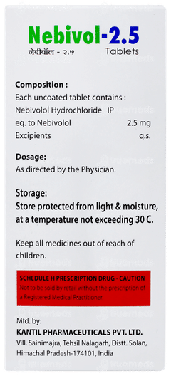 Nebivol 2.5 Tablet 10 Nebivol 2.5 Tablet 10