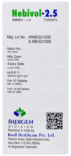 Nebivol 2.5 Tablet 10 Nebivol 2.5 Tablet 10