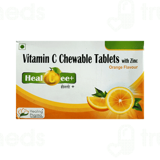 Healcee + Orange Flavour Chewable Tablet 15
