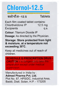Chlornol 12.5 Tablet 10 Chlornol 12.5 Tablet 10