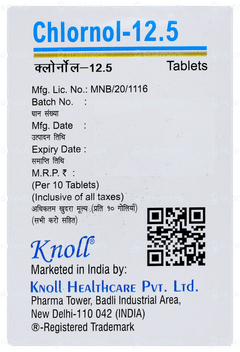 Chlornol 12.5 Tablet 10 Chlornol 12.5 Tablet 10