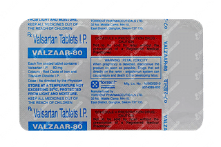 Valzaar 80 MG Tablet 15