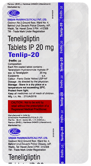 Tenlip 20 Tablet 15