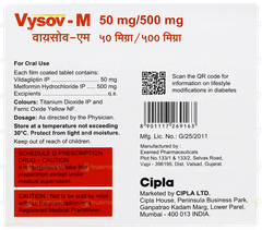 Vysov M 50mg/500mg Tablet 15 Vysov M 50mg/500mg Tablet 15