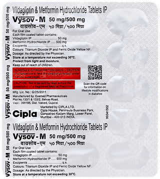 Vysov M 50mg/500mg Tablet 15