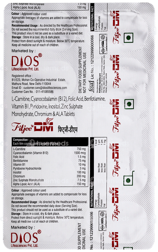 Fitjee Dm Tablet 10