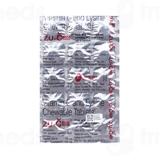 Zu C 500 Chewable Tablet 15