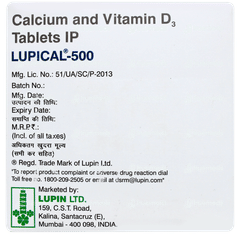 Lupical 500 Tablet 15 Lupical 500 Tablet 15