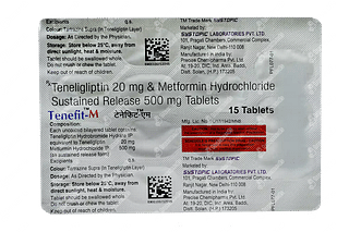 Tenefit M 20/500 MG Tablet Sr 15