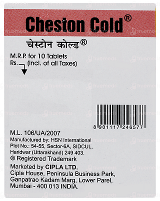 Cheston Cold Tablet 10