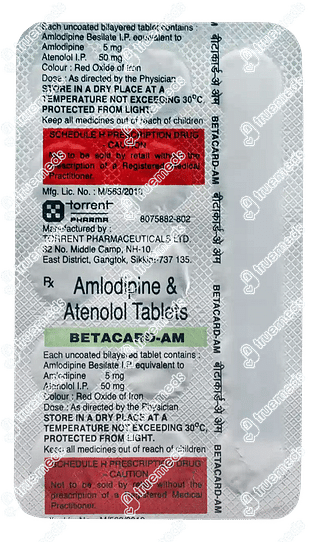 Betacard Am 50/5 MG Tablet 15