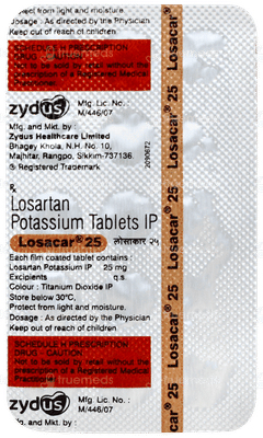 Losacar 25 Tablet 15