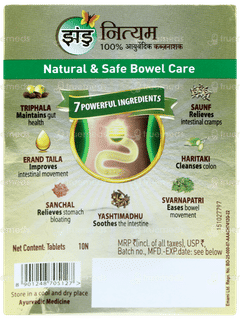 Zandu Nityam Ayurvedic Vati Tablet 10