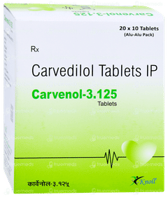 Carvenol 3.125 Tablet 10 Carvenol 3.125 Tablet 10