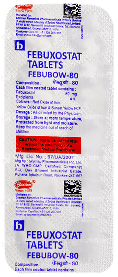 Febubow 80 Tablet 10 Febubow 80 Tablet 10