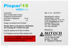 Piopar 15 Tablet 15 Piopar 15 Tablet 15