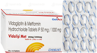 Vidalip Met 50mg/1000mg Tablet 15