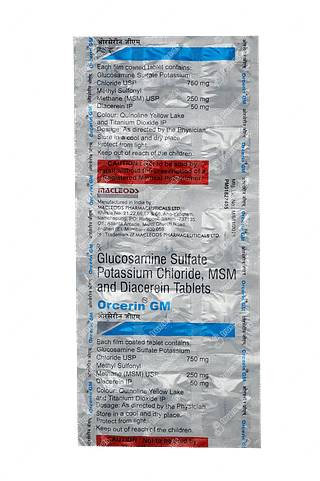 Orcerin GM 750/50/250 MG Tablet 15