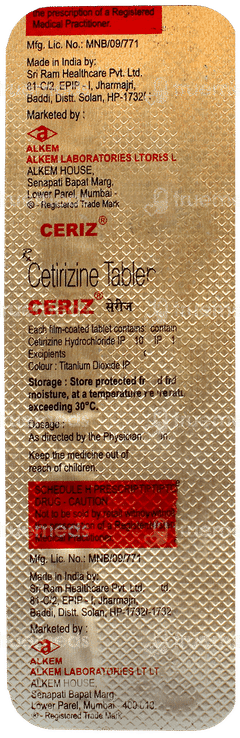 Ceriz Tablet 10