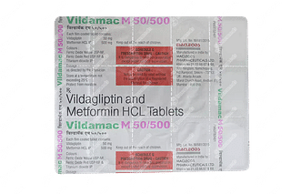 Vildamac M 50/500 MG Tablet 15