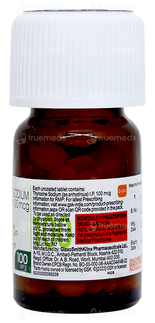 Eltroxin 100mcg Tablet 120