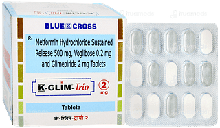 K Glim Trio 2mg Tablet 15