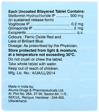 K Glim Trio 2mg Tablet 15