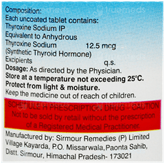 Thyroup 12.5 Tablet 120 Thyroup 12.5 Tablet 120