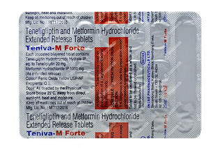 Teniva M Forte 20/1000 MG Tablet Er 20